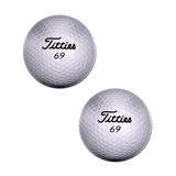 Pastease Titties Golf Ball - Black/White