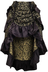 Daisy Corsets Brocade Adjustable High Low Bustle Skirt