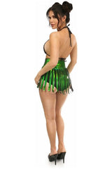 Daisy Corsets Green Holo Fringe Skirt
