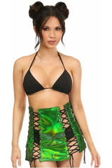 Daisy Corsets Holo Lace-Up Skirt