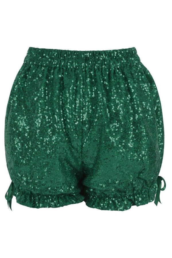 Daisy Corsets Green Sequin Bloomers