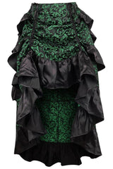 Daisy Corsets Brocade Adjustable High Low Bustle Skirt