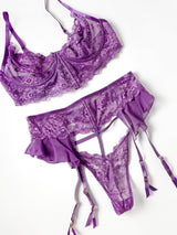 Oh la la Cheri Harmony Ruffles Lace Bra Set