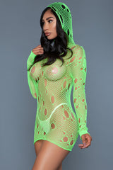 BeWicked Hooked on You Minidress Neon Green