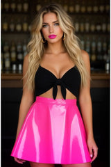 Daisy Corsets Hot Pink Patent Skirt