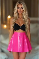 Daisy Corsets Hot Pink Patent Skirt