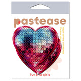 Pastease Sparkling Discoball Heart - Blue and Pink