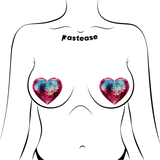 Pastease Sparkling Discoball Heart - Blue and Pink