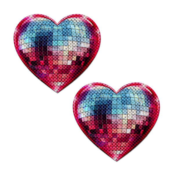 Pastease Sparkling Discoball Heart - Blue and Pink