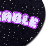Pastease F*CKABLE Heart - Black/Pink