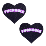 Pastease F*CKABLE Heart - Black/Pink