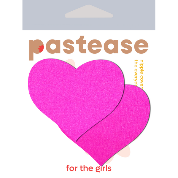Pastease Basic Heart Black Light Reactive - Neon Pink