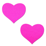 Pastease Basic Heart Black Light Reactive - Neon Pink