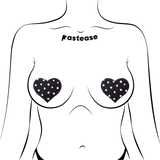Pastease Heart w/Polka Dot - White/Black