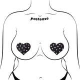 Pastease Heart w/Polka Dot - White/Black