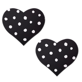 Pastease Heart w/Polka Dot - White/Black