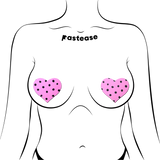 Pastease Heart w/Polka Dot - Pink/Black