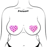 Pastease Heart w/Polka Dot - Pink/Black
