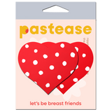 Pastease Heart w/Polka Dot - Red/White