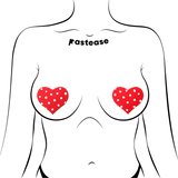 Pastease Heart w/Polka Dot - Red/White