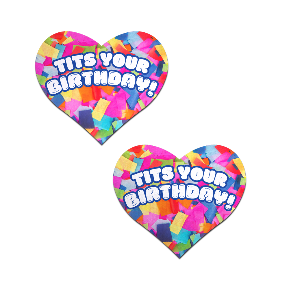 Pastease Tits Your Birthday! Heart - Multi-Color