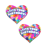 Pastease Tits Your Birthday! Heart - Multi-Color