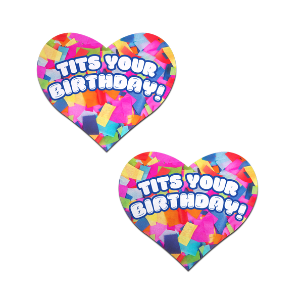 Pastease Tits Your Birthday! Heart - Multi-Color