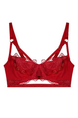 Wolf & Whistle Iris Slider Red Balcony Bra
