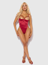 Iryna Silky Micro & Rope Crotchless Teddy