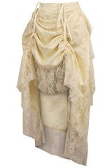 Daisy Corsets Lace Adjustable High Low Bustle Skirt