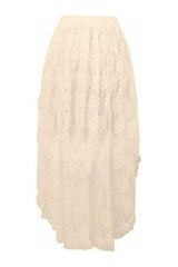 Daisy Corsets Lace Hi Low Skirt
