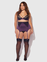 Jocelyn Lace & Satin Demi Bra Half Skirt & G-String Bra Set