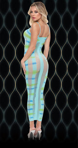 Lapdance Blue Horizon Maxi Dress