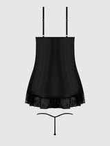 Kiki Lace Babydoll Set Black