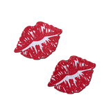 Pastease Premium Sparkle Kissing Lips - Red