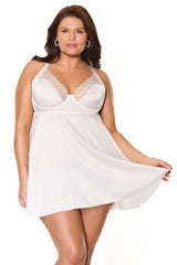 Coquette Kissed by Satin Babydoll Set