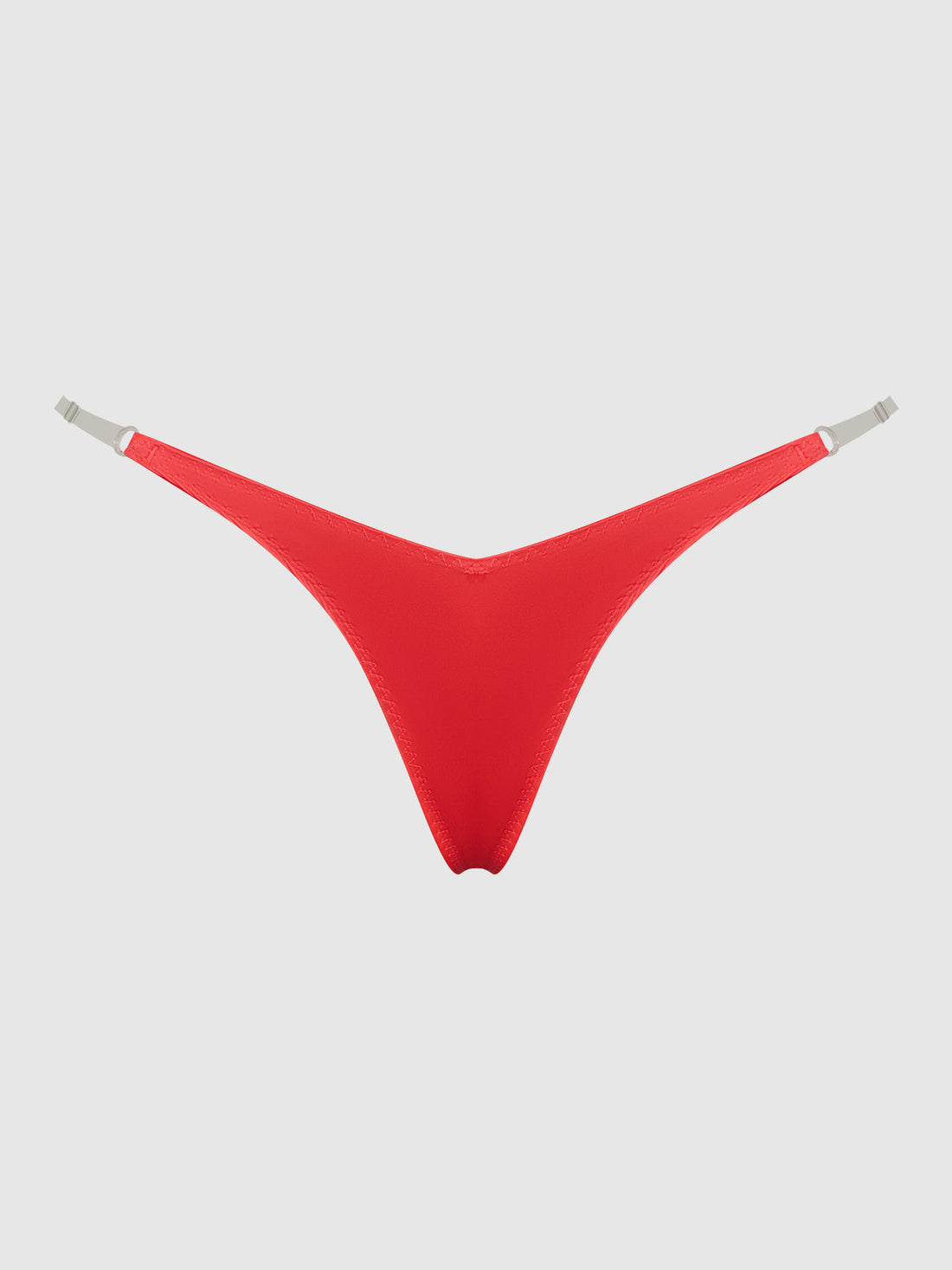 House of Desire Queen Krystal Clear Strap Thong Coral Orange
