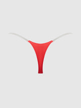 Krystal Clear Strap Thong Coral Orange