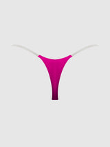 Krystal Clear Strap Thong Fuchsia Pink
