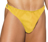 Elegant Moments Men’s Leather Thong Side Snaps Blue Yellow Pink Orange