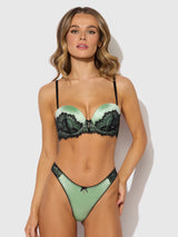 House of Desire Lara Lace Strapless Push Up Bra & Tanga Set