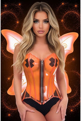 Daisy Corsets Lavish 2 PC Clear Orange Pixie Fairy Corset Costume