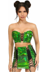 Daisy Corsets Lavish 2 PC Holo Bustier & Skirt Set