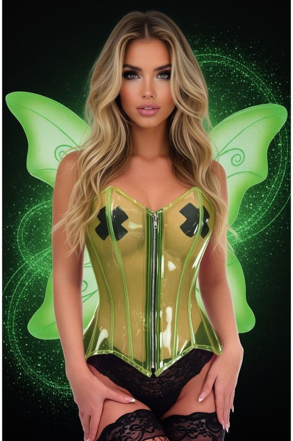 Daisy Corsets Lavish 2 PC Green Pixie Corset Costume