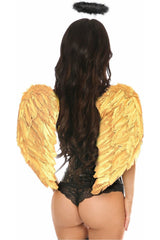Lavish 3 PC Gothic Angel Corset Costume - Daisy Corsets