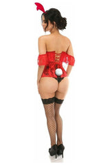 Lavish 3 PC Sexy Red Bunny Corset Costume - Daisy Corsets