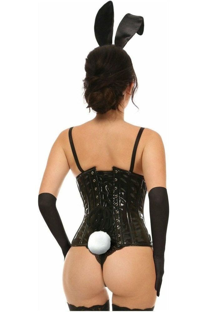 Daisy Corsets Lavish 4 PC Black Vinyl Bunny Corset Costume