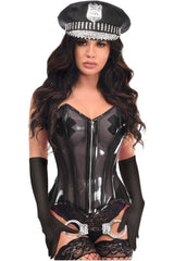 Daisy Corsets Lavish 4 PC Clear Black Cop Corset Costume