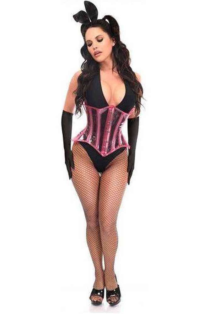 Daisy Corsets Lavish 4 PC Pink Festival Bunny Corset Costume