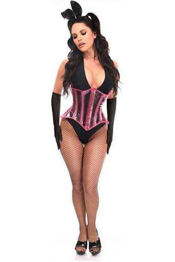 Daisy Corsets Lavish 4 PC Pink Festival Bunny Corset Costume